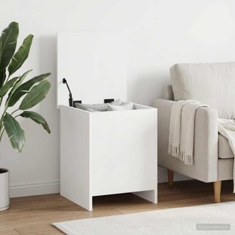 vidaXL Vidaxl Cassa Di Stoccaggio Bianco 40 X 40 X 50 Cm Legno