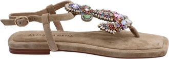 Alma En Pena Sandaal - Dames - Sandalen - Beige - 39 EU - Su&egrave;de - Schoenen