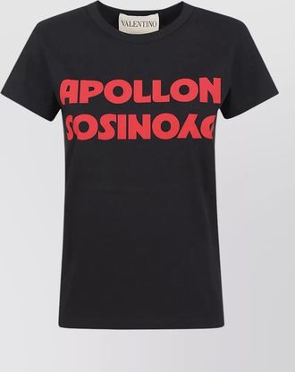 Valentino Garavani paris crew neck graphic print t shirt