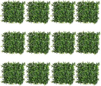 LOLAhome Pack 12 paneles de hojas para jardín vertical de 2x1,5 metros Lolahome