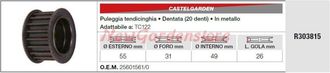 STIGA Sports Polea Tensora Castelgarden Tractor Cortac&eacute;sped Segadora Tc122 R303815