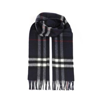 Burberry Check Cashmere Scarf - unisex - Burberry - Winter Scarves - Black - ONE SIZE - Accessories