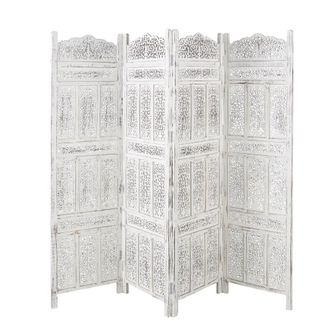 Maisons du monde biombo de madera encalada