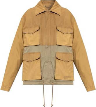 Golden Goose Jas met Zakken - Dames - Zomerjassen - Bruin - M - Katoen - Jassen
