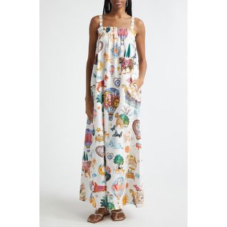Camilla Print Cotton Maxi Sundress in Kapadokya Kitsch at Nordstrom, Size X-Small