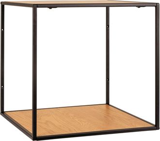 Moloo de pared de roble y metal 36x36 cm