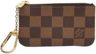 Louis Vuitton Pre-owned Vintage Canvas Portemonnee - unisex - Vintage Accessoires - Bruin - ONE Size - Vintage