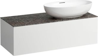 Laufen Il Bagno Alessi Cajonera, Encimera De Piedra Marrone - Laufen