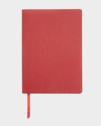 Royce Leather Monogrammed Leather Bound Executive Notebook, Personalized