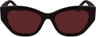 Lacoste Occhiali da sole cat-eye - Rosso