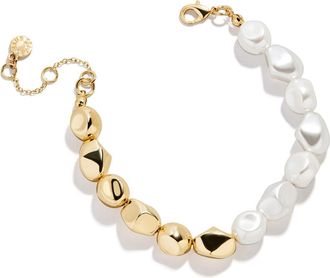 BaubleBar Johna Bead & Faux Pearl Bracelet at Nordstrom