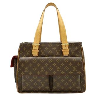 Louis Vuitton Pre-owned Tote Bags, female, Brown, Size: ONE SIZE Pre-owned Canvas Tote Bag