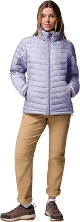 Columbia Dames-pufferjas met isolatie in de kleur kastanjebruin (Blauw)