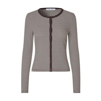 Sams&oslash;e & Sams&oslash;e Truien & Vesten, Dames, Bruin, XS, Katoen, Saalexo LS Cardigan