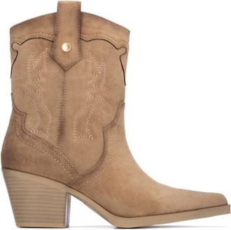Xti WomenS 144721 Heeled Booties In Beige