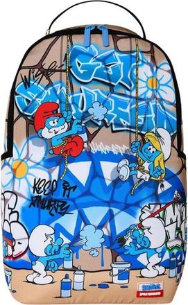 Sprayground Sprayground - Smurfen Kunstfeest Rugzak - unisex - Tassen - Veelkleurig - Maat: ONE Size Velours