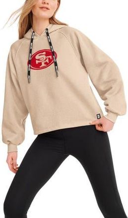 DKNY Womens DKNY Sport Cream San Francisco 49ers Debbie Dolman Raglan Pullover Hoodie at Nordstrom, Size Xx-Large