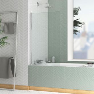 Aurlane Aurlane - Mampara De Ba&ntilde;era 70x120cm - Perfil Cromo - Cristal Templado 4mm-elementary