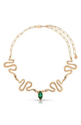 Ettika Serpentina Choker Necklace in Green at Nordstrom