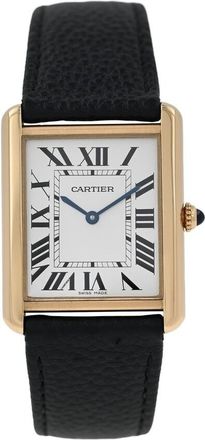 Cartier Pre-owned Cartier Tank Solo Silver Opaline Dial Unisex Watch W5200004