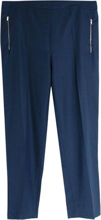 Stella McCartney Navy Speckled Wool Suit Trousers Size L