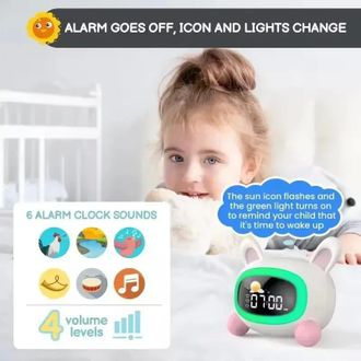 OEM Un Despertador Infantil Con Funciones Y Sonidos Para El Aprendizaje Del Sue&ntilde;o, Que Puede Usarse Para Despertar A Los Ni&ntilde;os, Lo Que Lo Convierte En Un 