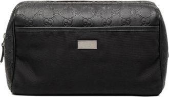 Gucci Pre-owned Clutch Bag - Dames - Vintage Tassen - Zwart - ONE Size - Leer - Vintage