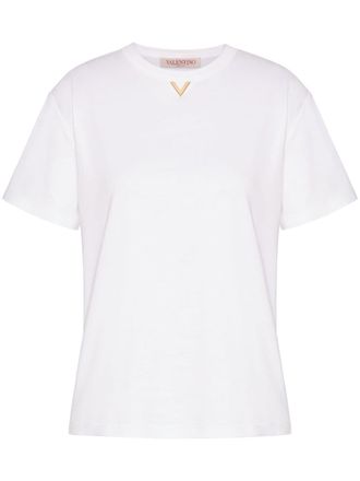 Valentino Garavani VGold cotton T-shirt - White