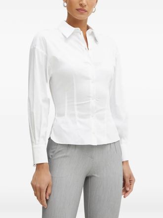 Patrizia Pepe Camicia con anello - Bianco