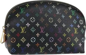 Louis Vuitton Pre-owned Monogram Multicolor Pouch - Dames - Vintage Clutch - Veelkleurig - ONE Size - Leer - Vintage