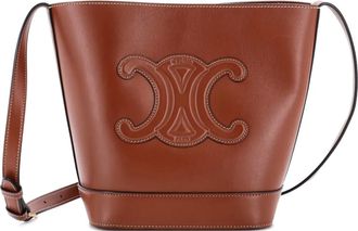 Celine Borsa a secchiello Cuir Triomphe - Marrone