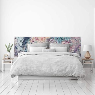 OEM Cabecero Cama Pvc Decorativo Econ&oacute;mico Dise&ntilde;o Abstracto Marmol Multicolor Con Vetas Varias Medidas (150 Cm X 60 Cm)