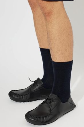 Loewe Rambla Leather Shoes, Mens, Black