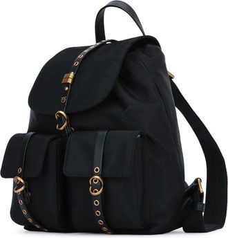 Pinko Womens Classic Backpack Black Nylon