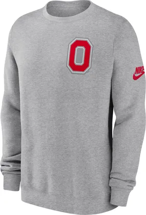 Nike Ohio State Legacy Nike Mens College Pullover Crew in Grey | NKPV06GOBV-612