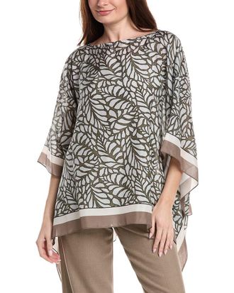 Brunello Cucinelli Silk Poncho