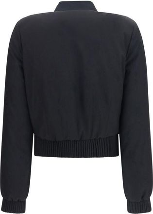 Alexander McQueen Womens Black Polyester Bomber Clothing