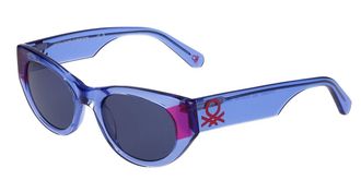 Benetton 5062 602 Womens Sunglasses Blue Size 52