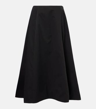 Balenciaga Cotton twill midi skirt