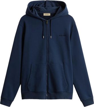 Woolrich Felpa con cappuccio e zip - Blu