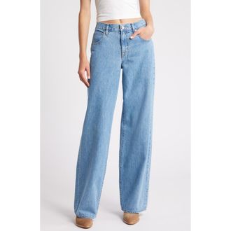 Slvrlake Denim Mica Organic Cotton Wide Leg Jeans in Sunset Angel at Nordstrom Rack, Size 28