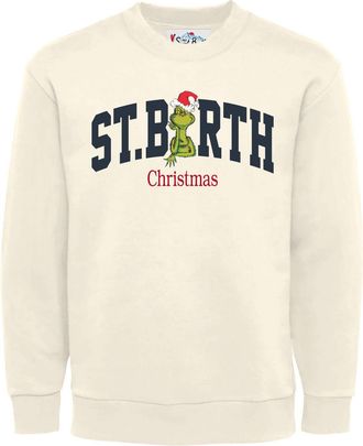 MC2 Saint Barth Crewneck Sweatshirt with Festive Print