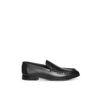 Fendi Braided Leather Loafers - male - Fendi - Loafers - Black - 10 UK - Shoes