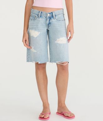A&eacute;ropostale Super Low-Rise Baggy Denim Jorts
