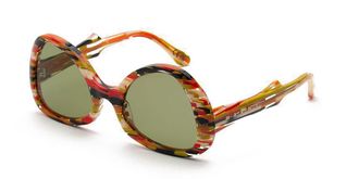 Marni Anu Ohia Stripes P1R Mens Sunglasses Green Size 55