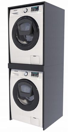 OEM Mobile Per Lavatrice Asciugatrice Colonna Bagno Nera Mensola Mobile Mk