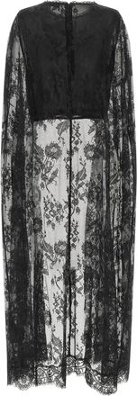 Zimmermann Valiant Lace Caped Blouse - Black