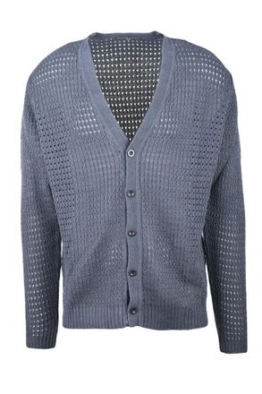 Daniele Fiesoli Linen Cotton Cardigan - Grey