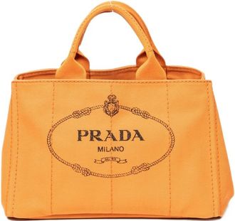 Prada Borsa tote Canapa 2000 - Arancione