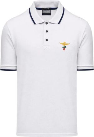 Aeronautica Pique Katoen Polo 261Po 1308Up 00082 - Heren - Polos - Wit - 3XL - Katoen - Tops